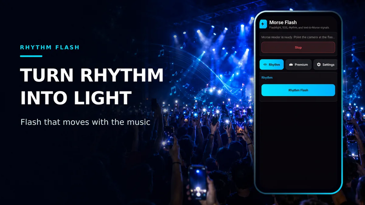 Rhythm Flash screen: flash that moves with the music